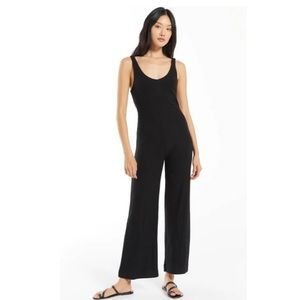 Z supply black ribbed jumpsuit M